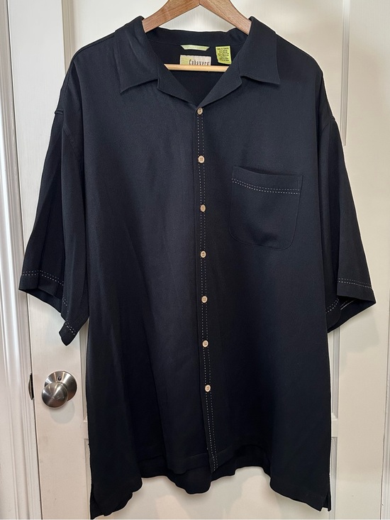 Cubavera Other - Cubavera Short Sleeve Button Up Shirt - Black - Size 3XLT
